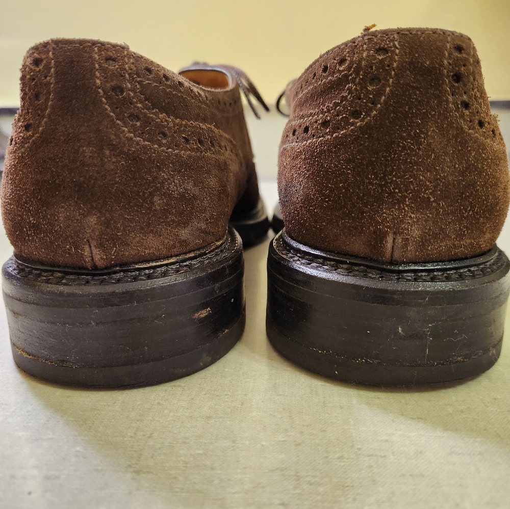 Campanile Brown Suede Men's Lace Up Oxfords, Size 10 - Picture 11 of 13